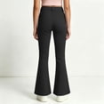 thumbnail image 6 of HAJWOH Girls Flare Pants High Waist Slim Fit School Uniform Y2K Bell Bottoms | Back to School Trousers with Pockets, 6 of 7