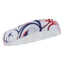 Unique Bargains 1 Pc Breathable Headband Textured Sweat Headband for Sport White