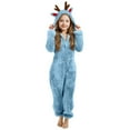 thumbnail image 2 of XIMIN Onesie Pajamas - Unisex Halloween Animal Elk Reindeer Costume Sleepwear Onesie Party Jumpsuit for Boys & Girls - Comfy & Fun Cosplay Outfit, 2 of 5