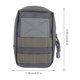 thumbnail image 2 of UPOUART Bolsa De Cintura Multifuncional En Nylon Gris Para Senderismo Y Camping, 2 of 7