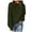 Army Green, variant on RYRJJ Oversized Sweaters for Women Long Sleeve Crew Neck Pullover Sweater Casual Fall Heathered Knit Tops Fashion(Black,S)