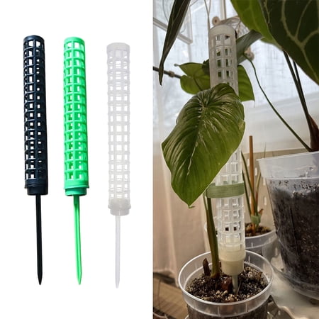 Frogued 2Pcs Plants Climbing Stick Universal Reusable Stackable Water Sphagnum Moss Column Support for Garden(White)