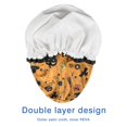 thumbnail image 4 of Shower Caps,Halloween Witch Hat Pattern Waterproof Shower Cap for Women 4 Pieces,Double Reusable Hair Cover for Shower PEVA Elastic Stretch Hem, 4 of 7