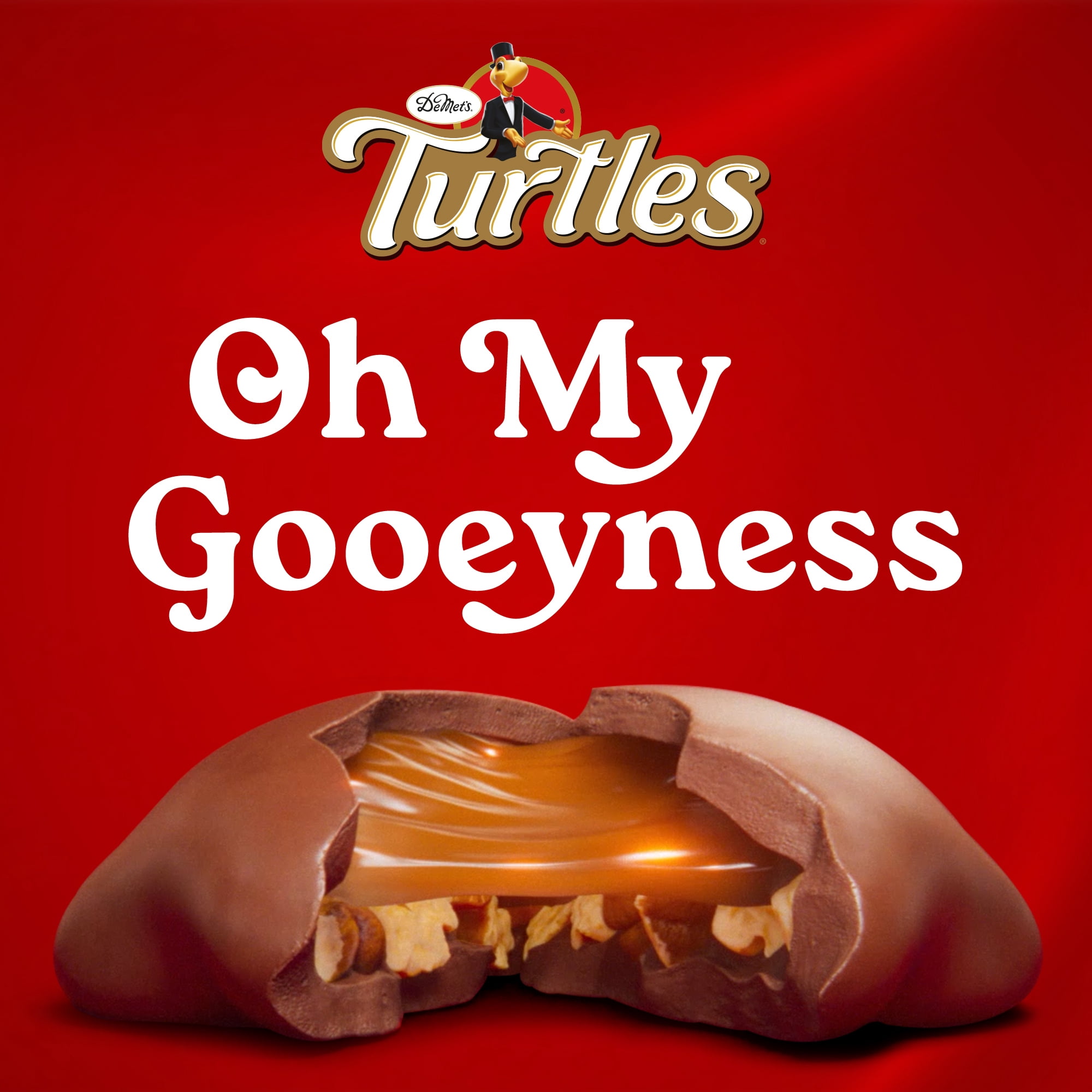 DeMet's Turtles, Original Milk Chocolate Pecan Bag, 17.5oz