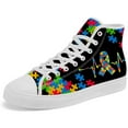 thumbnail image 5 of Aidianart Womens Autism Awareness High Top Canvas Sneakers High Top Shoes Size 12, 5 of 5