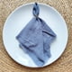 thumbnail image 1 of Nvzi Servilletas de tela de 16,53 x 16,53 pulgadas, juego de 4, servilletas de gasa de lino con flecos, servilletas suaves con flecos reutilizables para cenas, fiestas, Navidad, bodas (azul claro), 1 of 4