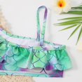 thumbnail image 6 of Kids Girls 2PCS Tankini Bikini Swimsuits Princess Mermaid Costume Halter Tops with Bottoms Swimwear Bathing Suits, 6 of 8