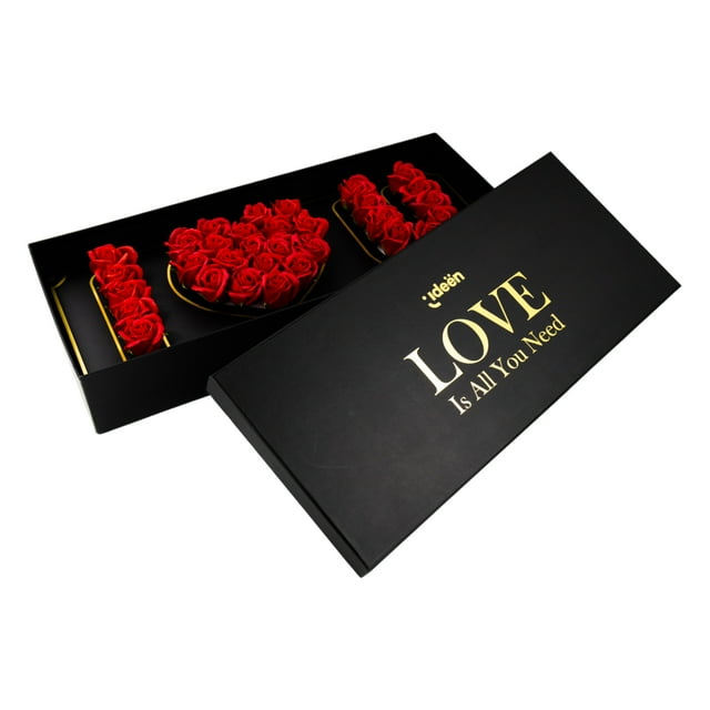 Caja de Regalo con Rosas "I Love You" Rojas
