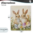 thumbnail image 4 of Stupell Industries Cottage Bunnies with Painted Easter Eggs Canvas Art, 30 x 40, by The Prints Vibe, 4 of 8