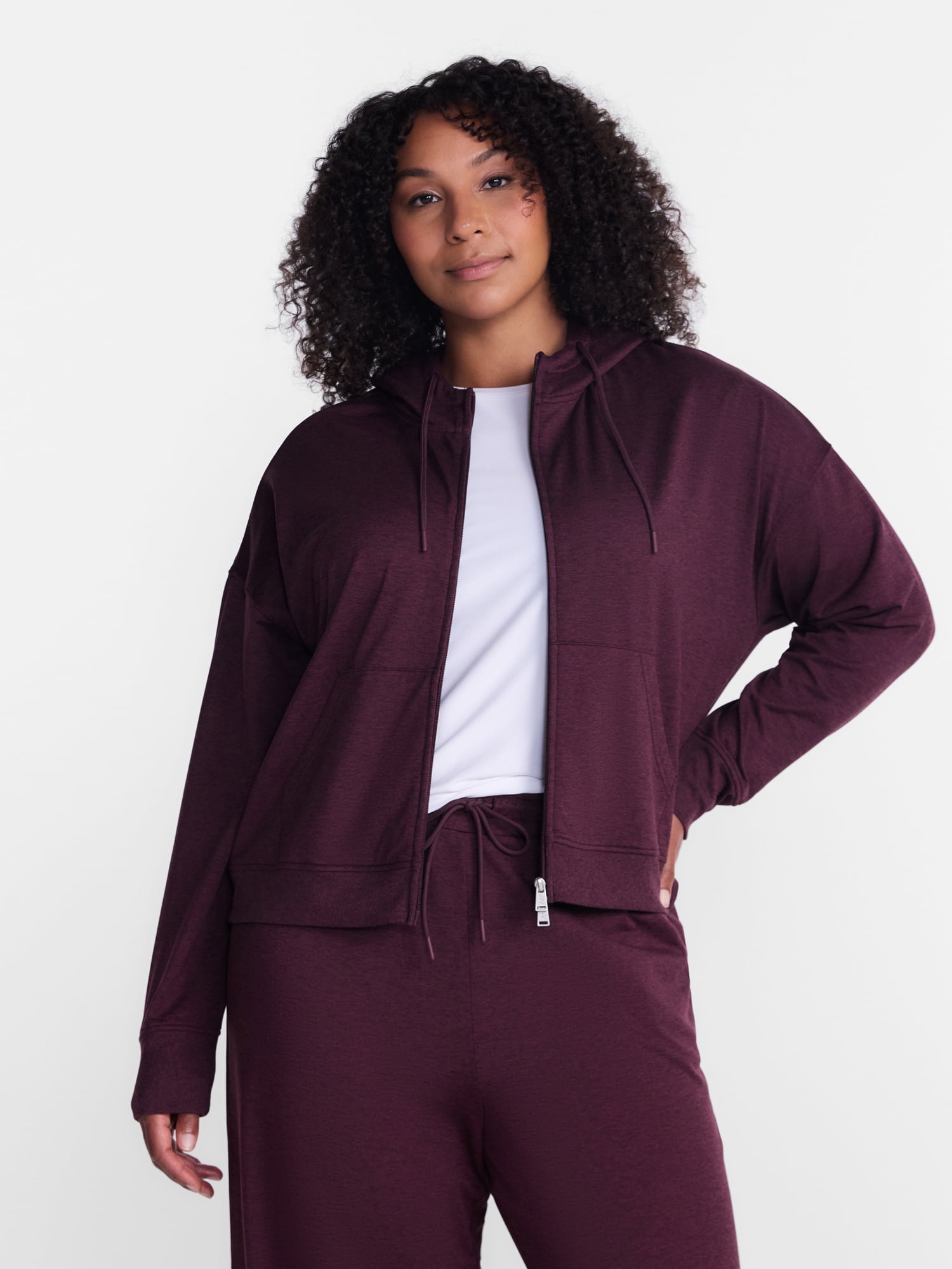 Athletic Works Women's And Women's Plus ButterCore Hoodie, Sizes XS-XXL