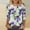 Purple, variant on Royisotas 3/4 Sleeve Women Tops Summer Floral Graphic Casual Blue TShirts Loose Crew Neck Comfortable Shirts