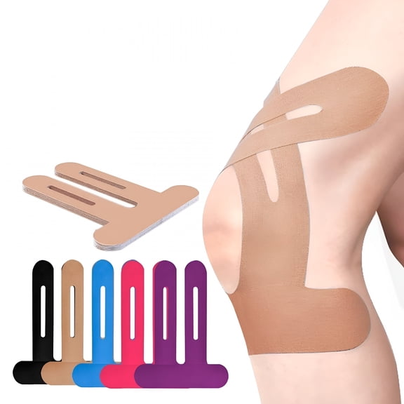 QARUN Precut Kinesiology Tape for Knees, 10 Pcs - Knee Support & Stability