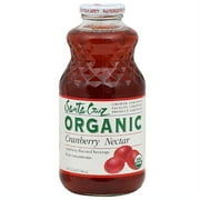 Santa Cruz Organic Cranberry Nectar Juice Drink, 32 oz (Pack of 6)
