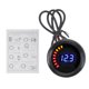 thumbnail image 1 of Ofertas Únicas Medidor de Voltaje DC 12V de 2" 52mm con LED Digital Colorido 8-18V 1 Pc de Cable Medidor de Voltaje Universal para Automóvil Negro Blanco Azul, 1 of 7
