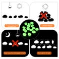 thumbnail image 6 of Uxcell 200Pack Glow Rocks 13-17mm Glow Pebbles Decoration in the Dark Luminous Stones Decor DIY Decorative Yellow, 6 of 8