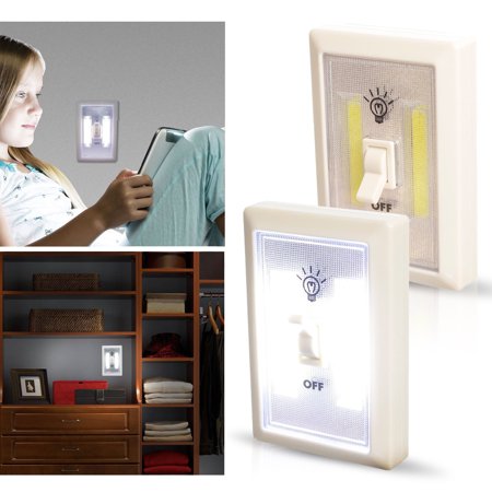 - TSV COB LED Wall Switch Wireless Battery Operated Closet Cordless Night Light