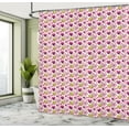 thumbnail image 5 of Ambesonne Hearts Shower Curtain, Pastel Colors Love Shapes, 69"Wx84"L, Dark Magenta Purple, 5 of 5