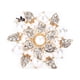 thumbnail image 2 of Broche, Broche Diamante Flor Perla Broche Vintage Broche Diamante Respuesta Rápida, 2 of 14