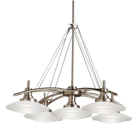 - Kichler Structures Chandelier Light - 30.5W in. Brushed Nickel