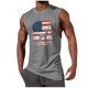 thumbnail image 1 of Tanque Deportivo de Cuello Redondo de la Impresión de la Moda Casual de los Hombres, Blusa de Poliéster sin Mangas para el Uso Diario Casual Al Aire Libre, 1 of 5