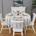 thumbnail image 2 of Multicolor Paisley Pattern Round Tablecloth 60"x60",Wrinkle Wipeable Table Cloth for Kitchen Dining Room Picnic Patio Party, 2 of 6