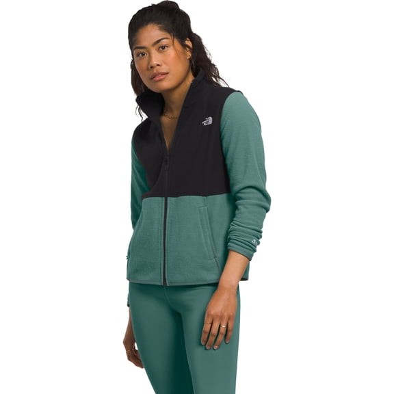 Women's Alpine Polartec 100 Fleece Jacket Dark Sage/Tnf Black M
