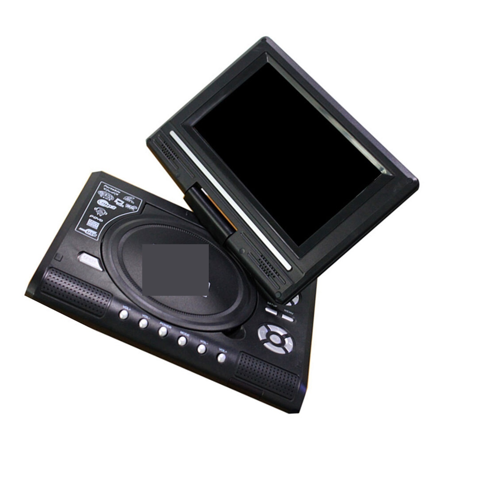 DVD Player 7.8 Inch Digital CD Players 270 Degree Rotation Screen With Remote Control Cinema Radio Playing ,Upgrade Drive
