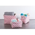 thumbnail image 4 of Design Imports CAMZ36080 Bac de Rangement Rectangulaire en Polyester à Treillis 16 x 10 x 12 Po, Rose - Moyen, 4 of 8