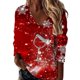 thumbnail image 1 of Sudadera holgada Gibobby de Navidad para mujer de nieve Estampado Silver L, 1 of 4