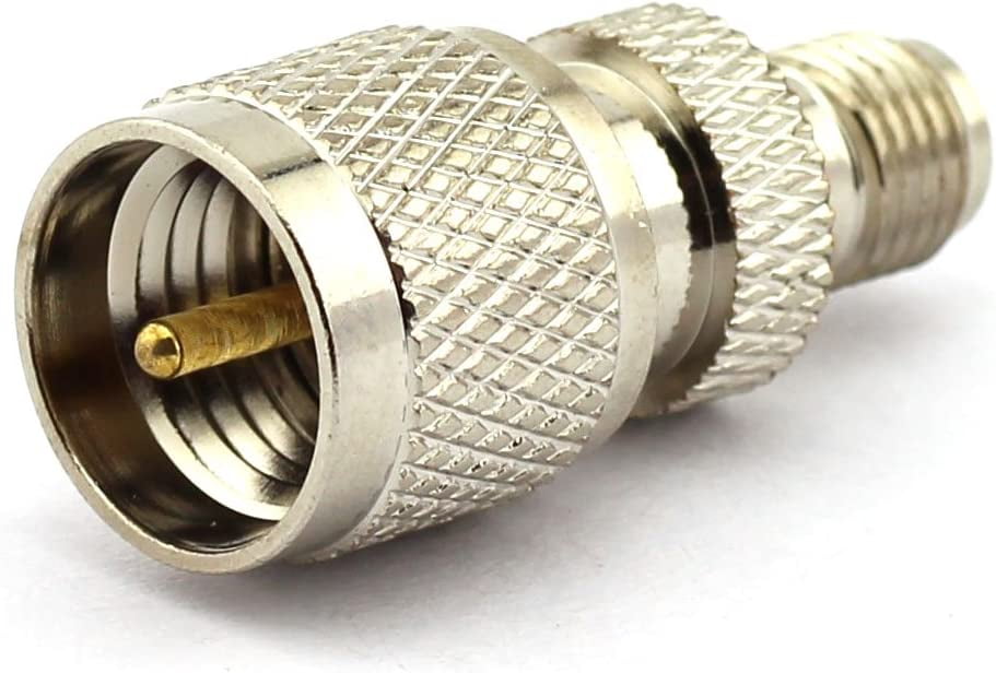 2Pack Mini UHF Male to SMA Female RF Coaxial Adapter Mini UHF to SMA