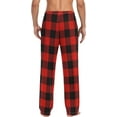 thumbnail image 5 of Top-kevin Multicolor-red Black Plaid Men's Pajama Bottoms Pajama Pants for Men Soft Men's Separate Bottoms Lounge Pants, 5 of 11