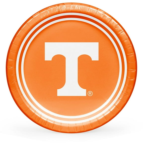 Tennessee Volunteers NCAA Round Paper Plates, 10", 85 ct.