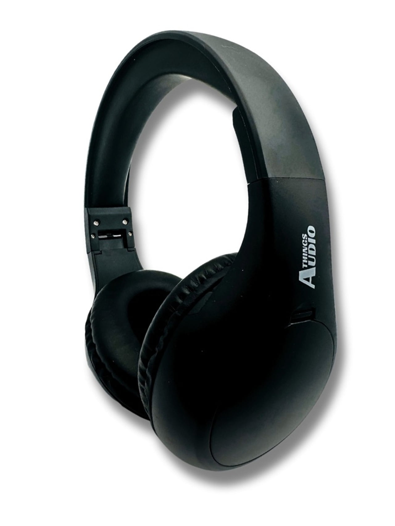 Things Audio FM Radio Headphones/Headset Pull-Out Antenna, Great Reception & Sound, Walking, Jogging, Relaxing, School, Talk Radio, Yard Work - Powered by 2AA Batteries (Not Included) - Black