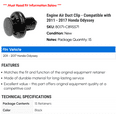 thumbnail image 2 of Engine Air Duct Clip - Compatible with 2011 - 2017 Honda Odyssey 2012 2013 2014 2015 2016, 2 of 2