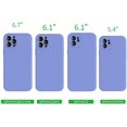 thumbnail image 2 of Manducary Liquid Silicone Case Compatible with iPhone 12/Mini/Pro/Max (2020), Gel Rubber Full Body Protection Cover Case Drop Protection Case (Purple, iPhone 12 Mini), 2 of 7