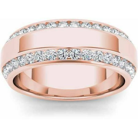 Imperial 7/8 Carat T.W. Diamond Men's 14kt Rose Gold Wedding Band