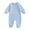 Blue, variant on Gibobby Newborn Baby Girl Boy Fishing Outfit Fish Print Long Sleeve Romper Zipper Jumpsuit Infant Coming Home Clothes(Blue,12-18 Months)