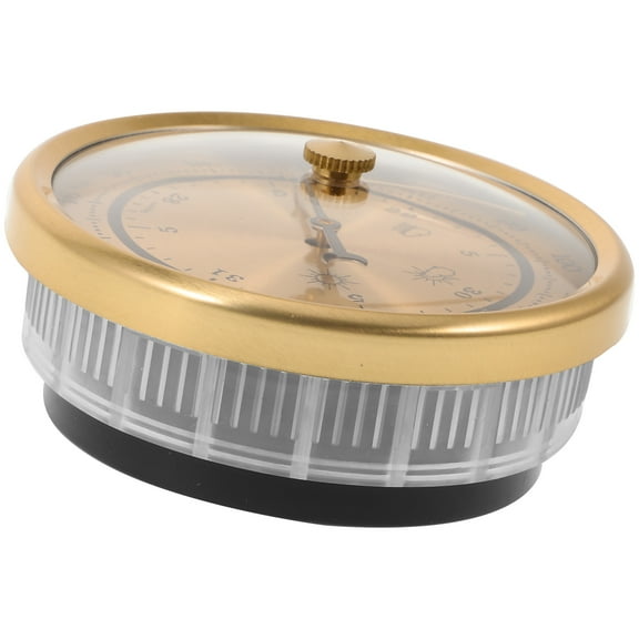 NICEXMAS Indoor Barometer Metal Golden 1Pcs