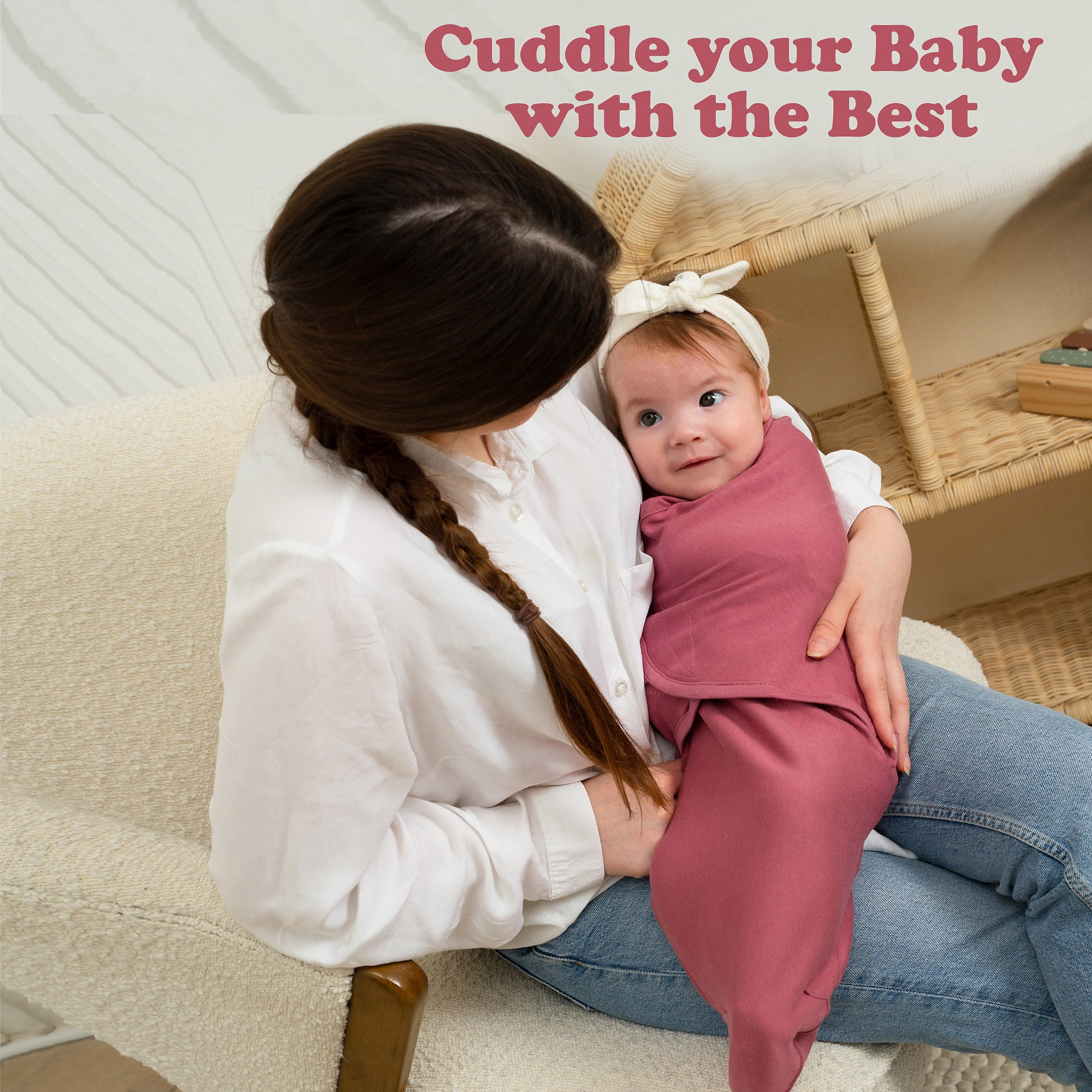 Baby Swaddles for Newborns - 4 Pack Baby Swaddles for 0-3 Months - Baby Swaddle Sleep Sack
