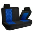 thumbnail image 4 of FH Group Travel Master Seat Covers Airbag Ready & Rear Split 4 Headrests Full Set Black and Blue, 4 of 6