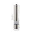 thumbnail image 3 of Electric Pepper Grinder,Stainless Steel Salt And Pepper Mill,Battery Powered Spice Grinder,Adjustable Coarseness Pepper Mill,One Handed Automatic Pepper Grinder For Sea Salt Kitchen Cooking, 3 of 6