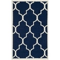 thumbnail image 5 of Safavieh Dhurries Navy/Ivory Area Rug, 5 of 7