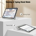 thumbnail image 5 of Fintie Case for iPad (A16) 11th Generation Case 2025, iPad 10th Generation Case 2022, Slim Shell Hard Translucent Frosted Back Stand Cover with Pencil Holder, Auto Sleep/Wake, Silver, 5 of 12
