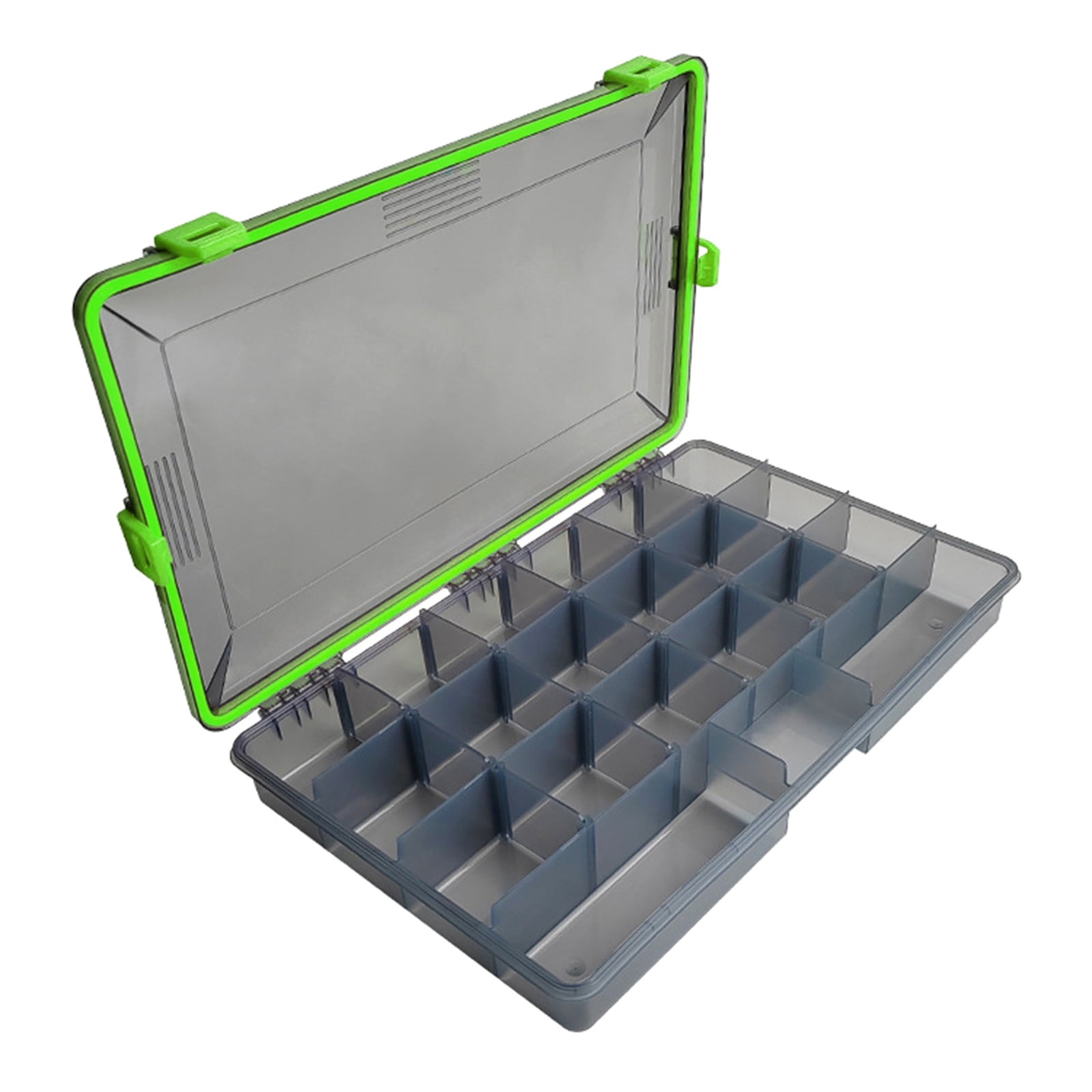 Fish Baits Storage Case with Detachable Compartments Grids Fishing Tackle Carry Box Seal Water Proof Fishing Tackle Box