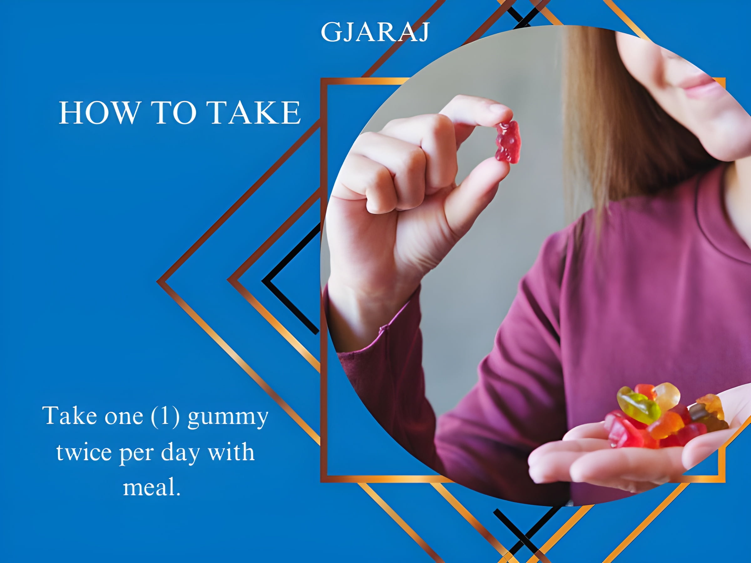 GJARAJ Height Growth Maximizer Natural Vitamins for Bone Growth (Strawberry Flavored Gummies) MADE IN USA