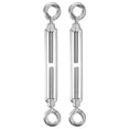 thumbnail image 1 of Uxcell 2-Pack Tensor Ojo y Ojo, Tensores Pesados de Acero Inoxidable M10 Ajustables para Tensión de Cuerda, 1 of 7