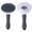A002- Gray, variant on Pet Deshedding Brush, Cat Undercoat Brush, Stainless Steel, 4X2 In, Paw Print Shape, Blue Handle, Loose Pickup, Daily Pet Grooming, 1 Pc