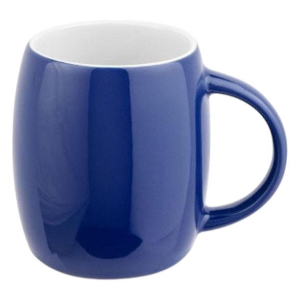 Paquete con 25 piezas de Taza cerámica exterior color blanco azul 9 x 10.2