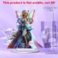 thumbnail image 4 of Figura Celestial Femenina con Alas, Acrílico Plano 2D, para Decoración Del Hogar, Dormitorio y Escritorio., 4 of 7
