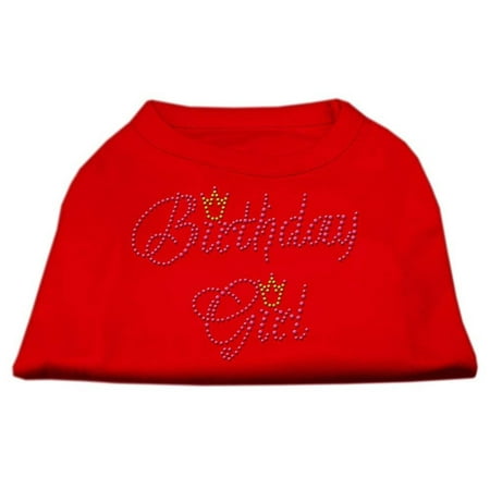 Pet Dog Cat Shirt Rhinestone, "Birthday Girl"